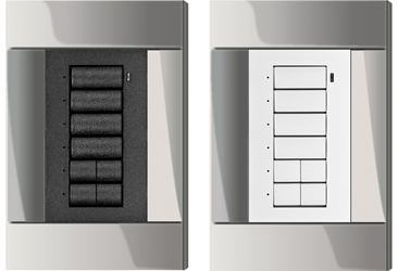 Crestron C2N-CBV2-P-B-T KIT C2N-CBV2-P-B-T KIT Cameo Keypad, Vimar Eikon Mount, Black Textured