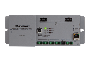 Crestron CAEN-BLOCK-CENCN-2-POE CAEN-BLOCK-CENCN-2-POE Ethernet to Cresnet Bridge for CAEN Automation Enclosures