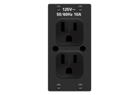 Crestron FTA-PWR-262 FTA-PWR-262 FlipTop AC Power Outlet Module, Dual, Universal