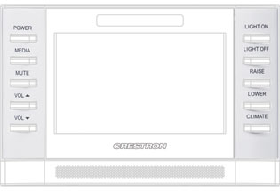 Crestron 4SM-BTNO-B-S 4SM-BTNO-B-S, Buttons, Engravable, Covers